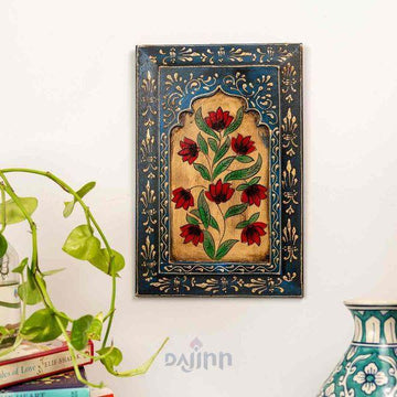 Blue Handpainted Wooden Wall Frame