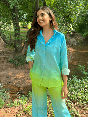 Dajinn The Alia Set - Shaded Cotton Linen 2 Piece Set
