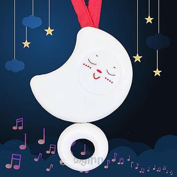 DaJinn Moon Shaped Hanging Cot Rattle for Infants Melodious Sound Rattle Toys for 0-3 Months Newborn Toys,Baby Toys 0-6 Months,Infant Toys 0 3 6 12 Monthswhite