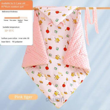 DaJinn Baby Breathable Blanket with Tiger print (pink)