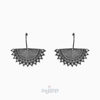Dajinn Aiyra Silver Oxidised Earrings