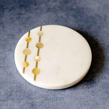 Dajinn Designer Marble Coaster (Set Of 2)