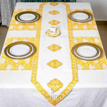Saffron Block Print Runner