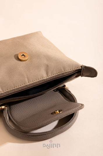 Dajinn Petit Voyage Sling Bag- Almond