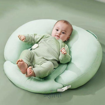 DaJinn Baby Breast Feeding Pillow, Mom’s Portable Nursing Cushion & Waist Protector with Detachable Belt – Green