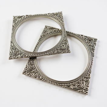 Badriyah Crescent Pure Brass Oxidized Kada_1