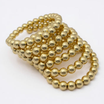 Dajinn Traditional Golden Beaded Kada Cuff Bracelet for Women & Girls | Ethnic Indian Jewelry | Adjustable Stylish Kada for Women