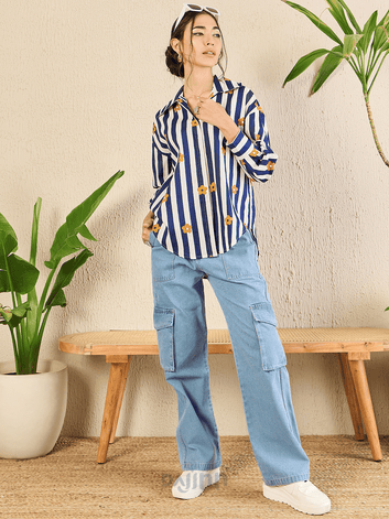 Dajinn Asymmetrical Cotton Shirt