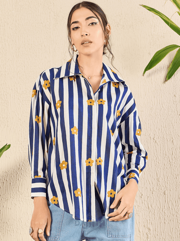 Dajinn Asymmetrical Cotton Shirt