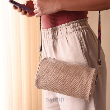 Dajinn Hazel Blush Barrel Sling Bag