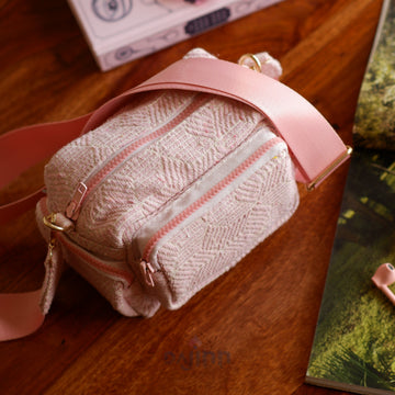 Dajinn Dusty Pink Multi Pocket Sling Bag
