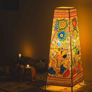 Ganesha Leather Lamp