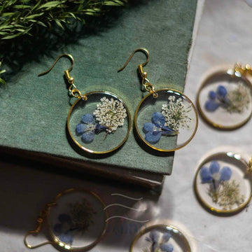 Dajinn Tinsel Flower Earrings