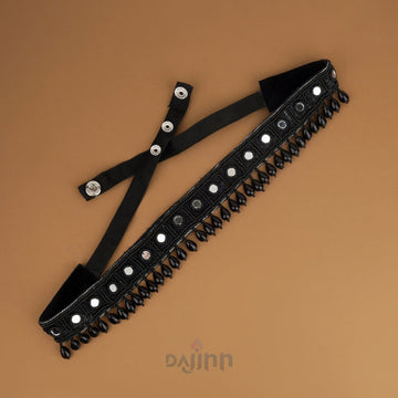 Dajinn Zivah Bead Mirror Black Belt