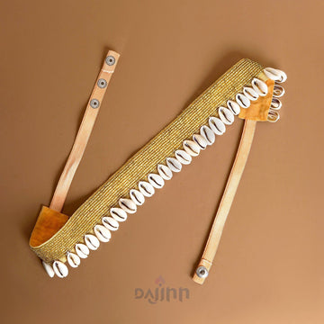 Dajinn Ambrai Bead Shell Gold Belt