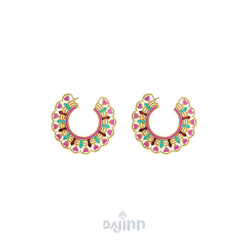 Dajinn Aamani Pink Earrings