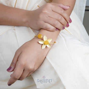 Dajinn Juhi Orange Flower Bracelet