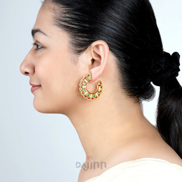 Dajinn Aamani Red & Green Earrings
