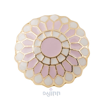 Dajinn Niteeksha Pink Gold Enamel Ring