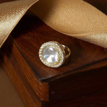 Dajinn Light Gold Polki Ring