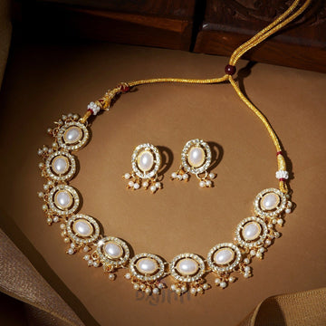 Dajinn Bela Light Gold Necklace Set