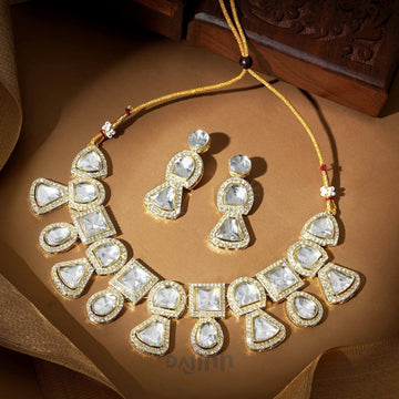Dajinn Taani Light Gold Necklace Set