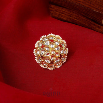 Dajinn Lalima Gold And White Ring
