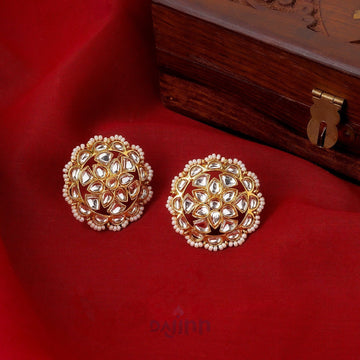 Dajinn Lalima Gold And White Stud