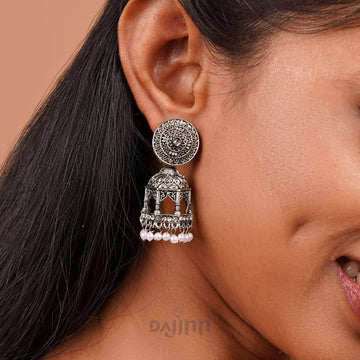Dajinn Tarita Silver Oxidised Earrings