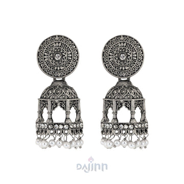 Dajinn Deeksha Silver Oxidised Jewelry Gift Set