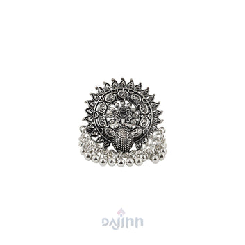 Dajinn Cinthiya Silver Oxidised Ring
