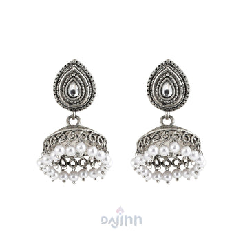 Dajinn Ashriya Silver Oxidised Earring