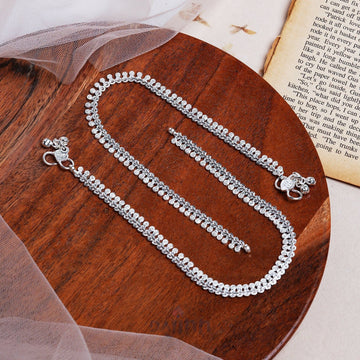 Dajinn Ireen Silver Anklets