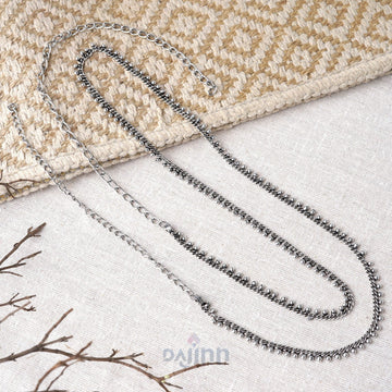 Dajinn Shabari Silver Oxidised Kamarbandh
