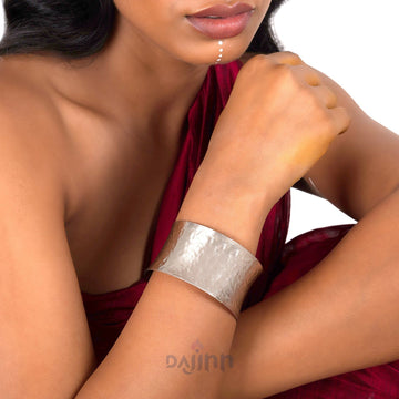 Dajinn Darsala Silver Oxidised Cuff Bracelet