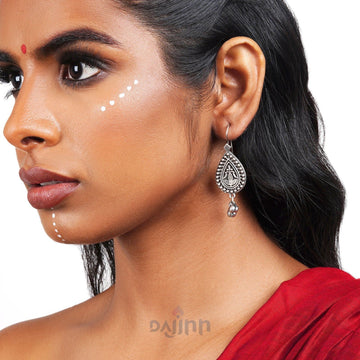 Dajinn Annapurna Silver Oxidised Earrings