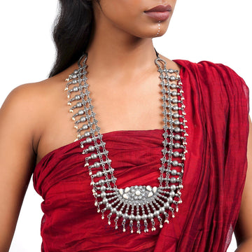 Dajinn Ujjwala Oxidised Necklace