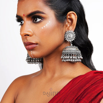 Dajinn Pratibha Oxidised Earrings