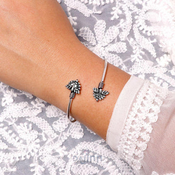 Vetali Peacock Silver Oxidized Bracelet