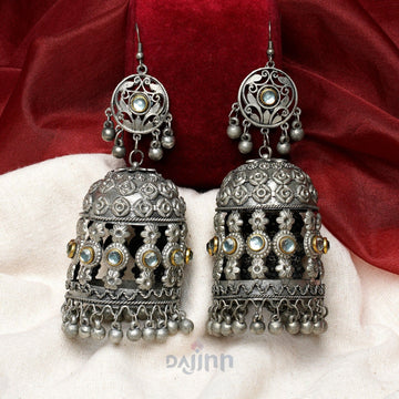 Dajinn Rajnandini Oxidised Earrings