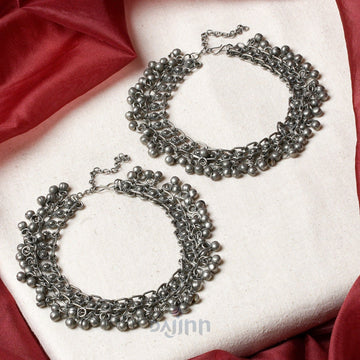 Dajinn Aradhya Oxidised Anklet