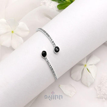 Bhamini Black Silver Oxidized Bracelet