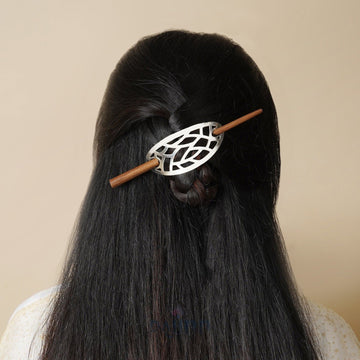 Dajinn Aisha Silver lossy Bun Stick