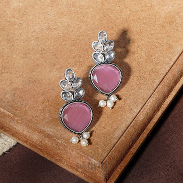 Dajinn Whispering Rose Silver Earrings