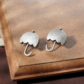 Dajinn Silver Oxidised Canopy Earrings