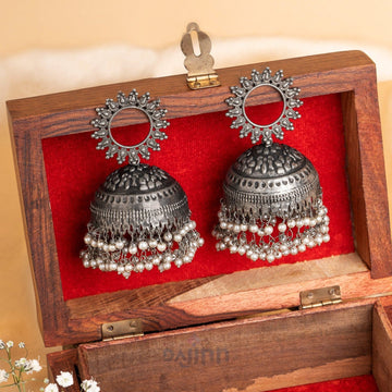 Nupur Silver Oxidised Earring
