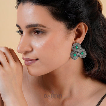 Dajinn Shyamli Silver Turquoise Stud