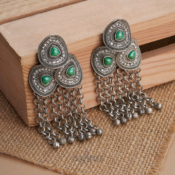 Dajinn Katyani Silver Turquoise Earring