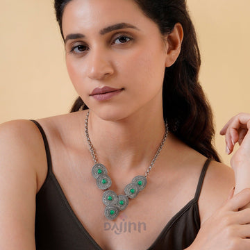 Dajinn Sudamati Silver Turquoise Necklace