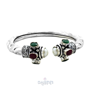 Dajinn Madri Silver Oxidised Jewelry Gift Set